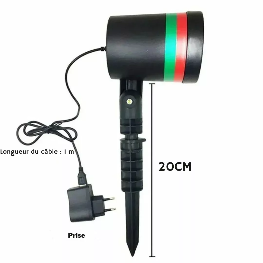 Projecteur ciel étoilé laser usage extérieur – Ambiance féerique instantanée jardin ou façade – Étanche, idéal fêtes et soirées – Image 3