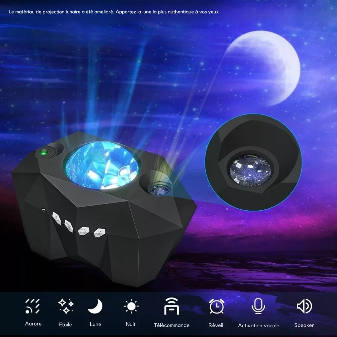 Projecteur étoilé rotatif sans fil pour soirée – Ambiance magique instantanée pour fêtes, enfants et détente totale – Image 8
