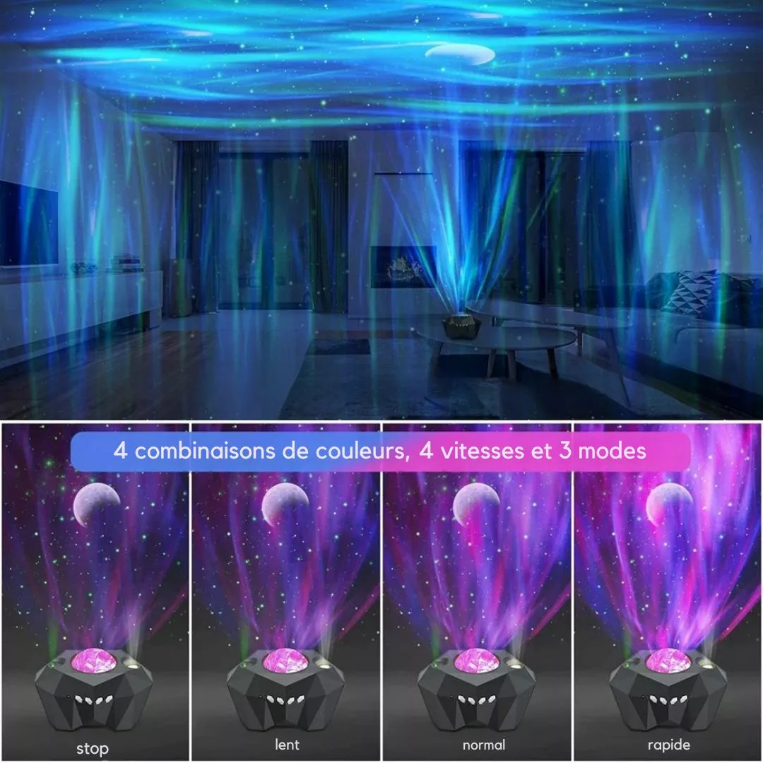 Projecteur étoilé rotatif sans fil pour soirée – Ambiance magique instantanée pour fêtes, enfants et détente totale – Image 4