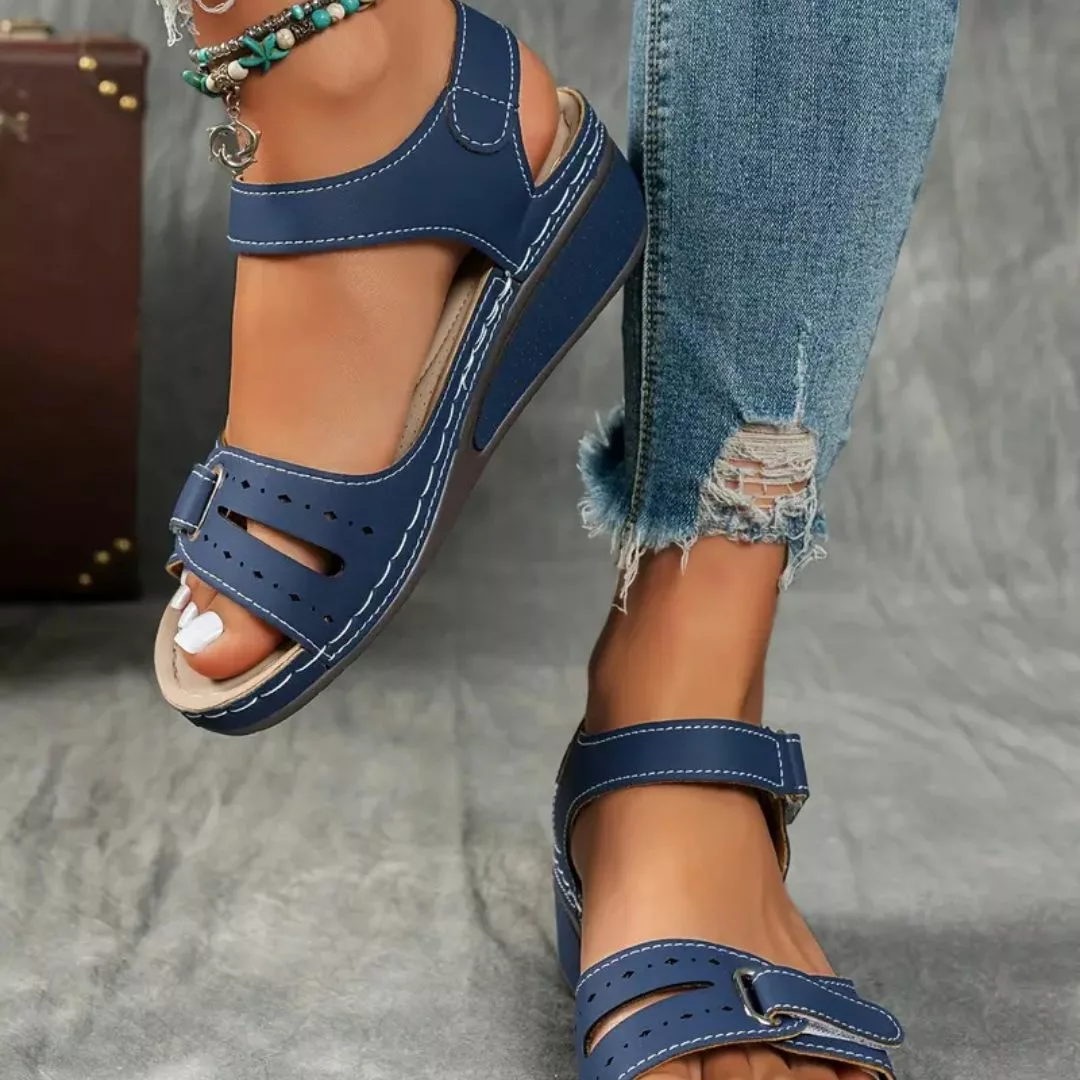 Sandales à plateforme ajustables été respirantes à bout ouvert – Confort ultime et style léger pour vos journées ensoleillées – Image 5