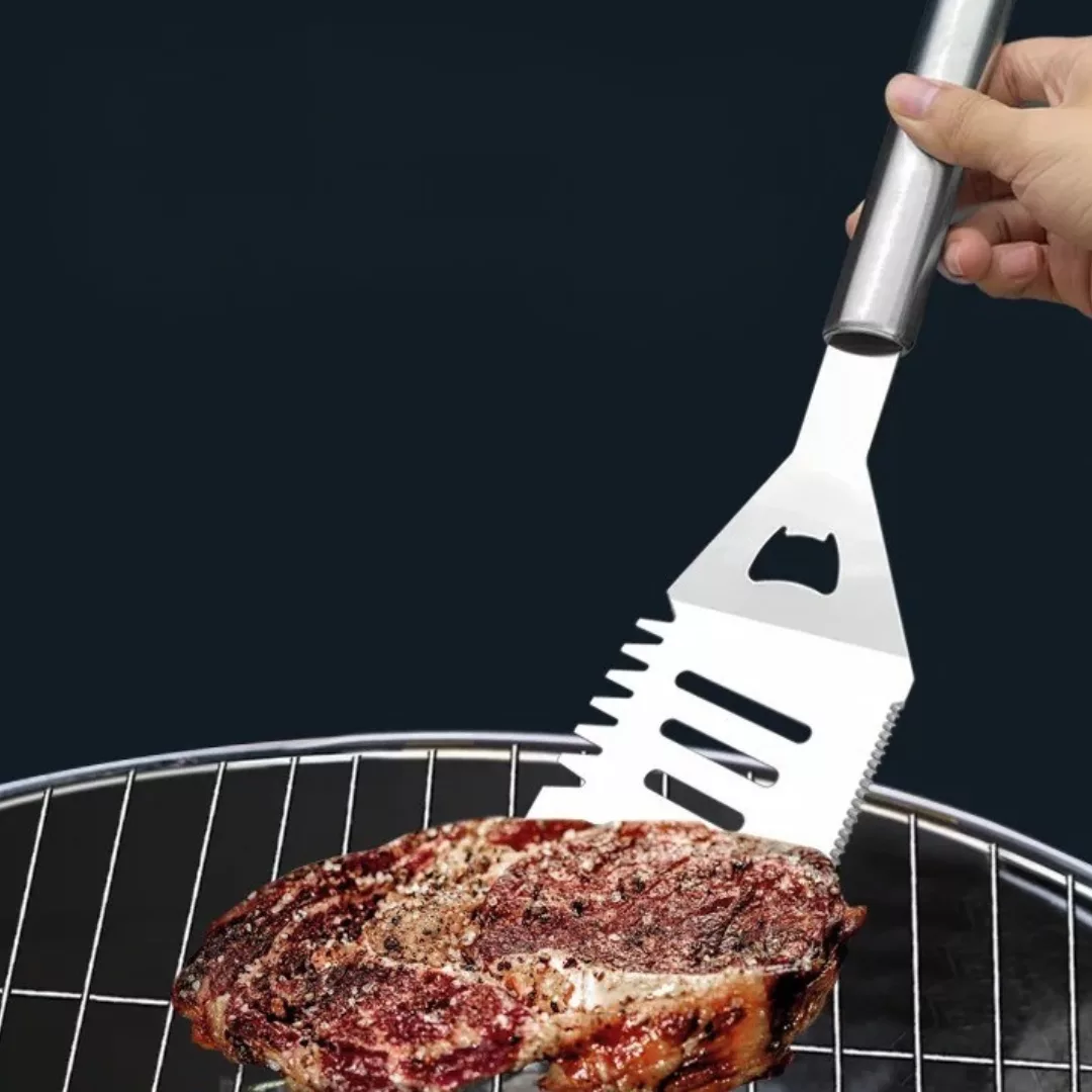 Set ustensiles barbecue avec mallette – Kit complet en acier inoxydable pour grillades parfaites en extérieur – Image 4