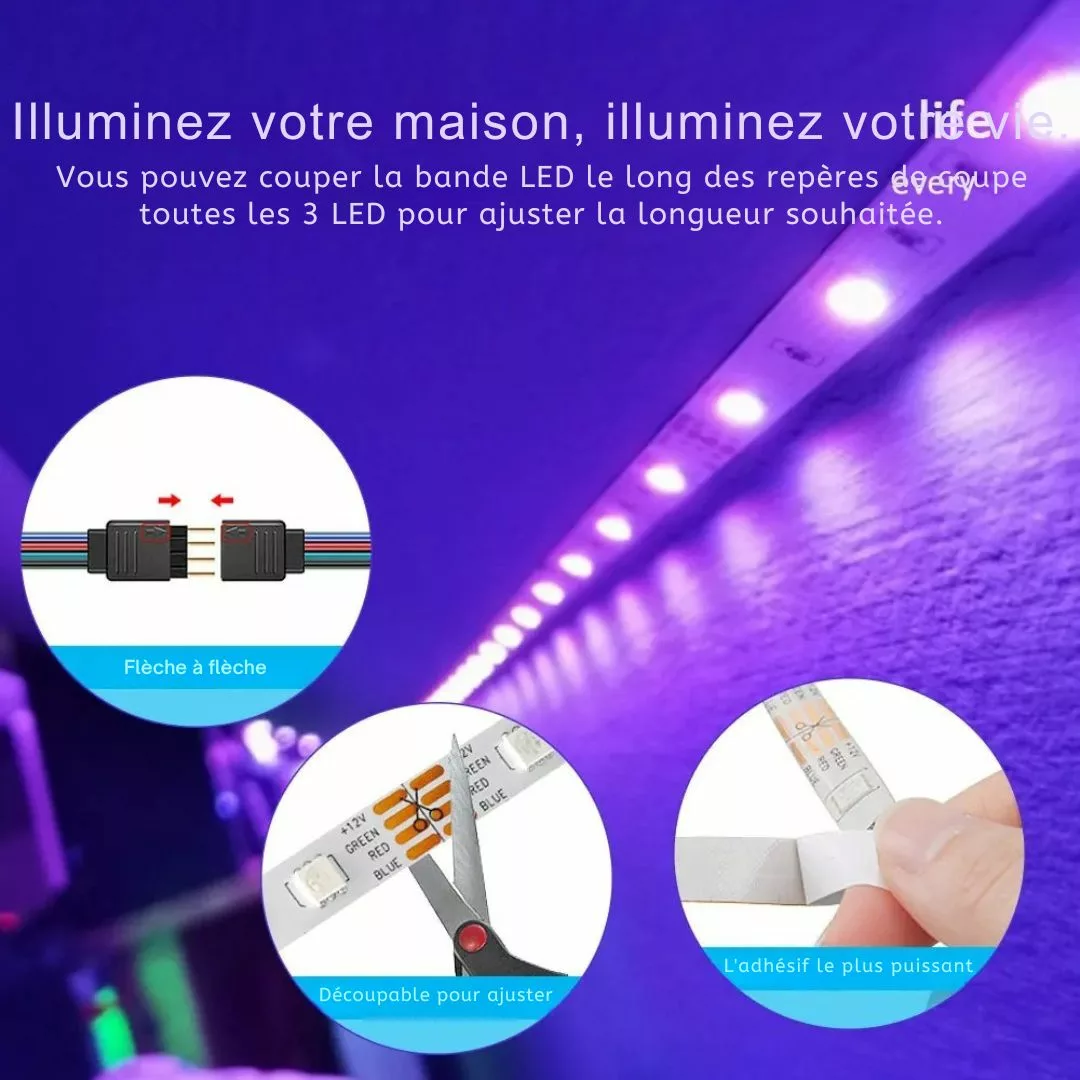 Tube led multicolore pour piste danse extérieure – Ambiance festive garantie en plein air – Éclairage étanche & design captivant – Image 4