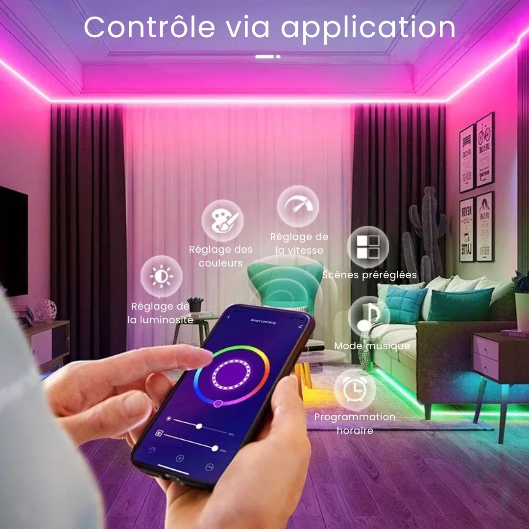 Tube lumineux led flexible extérieur soirée – Ambiance festive garantie – Résistant, étanche et ultra lumineux – Image 6