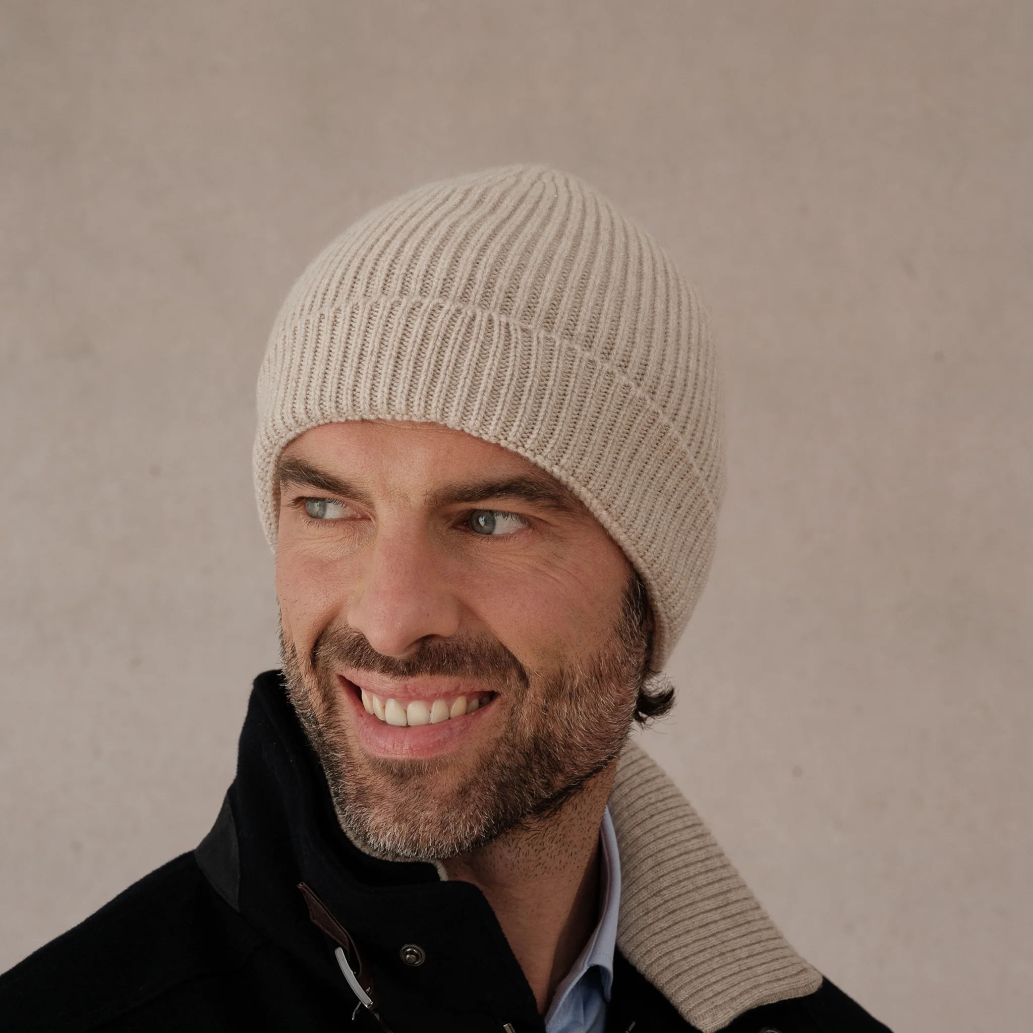 Beige - Bonnet - 100% Cachemire – Image 2