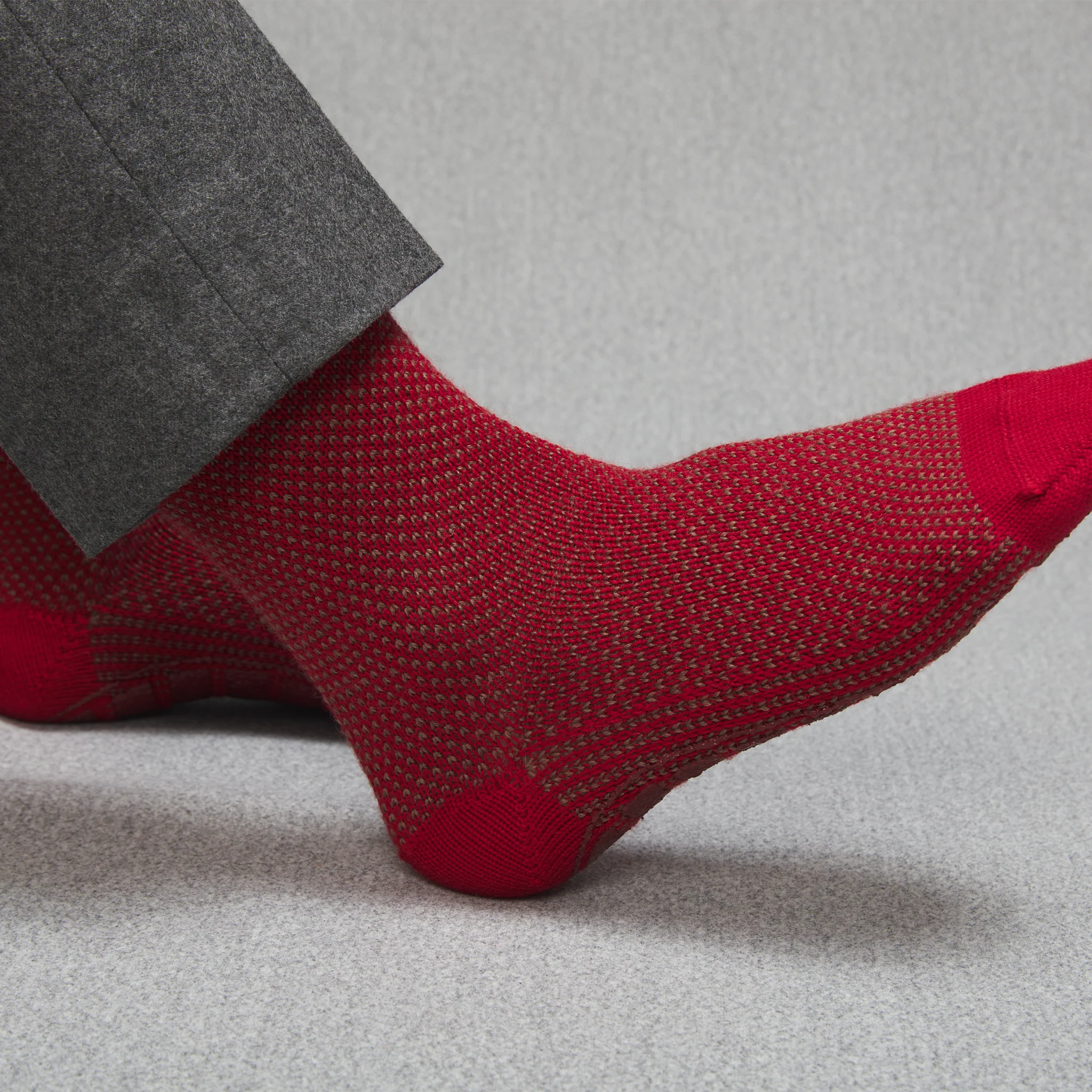 Chaussettes d'intérieur Rouge - Laine – Image 2