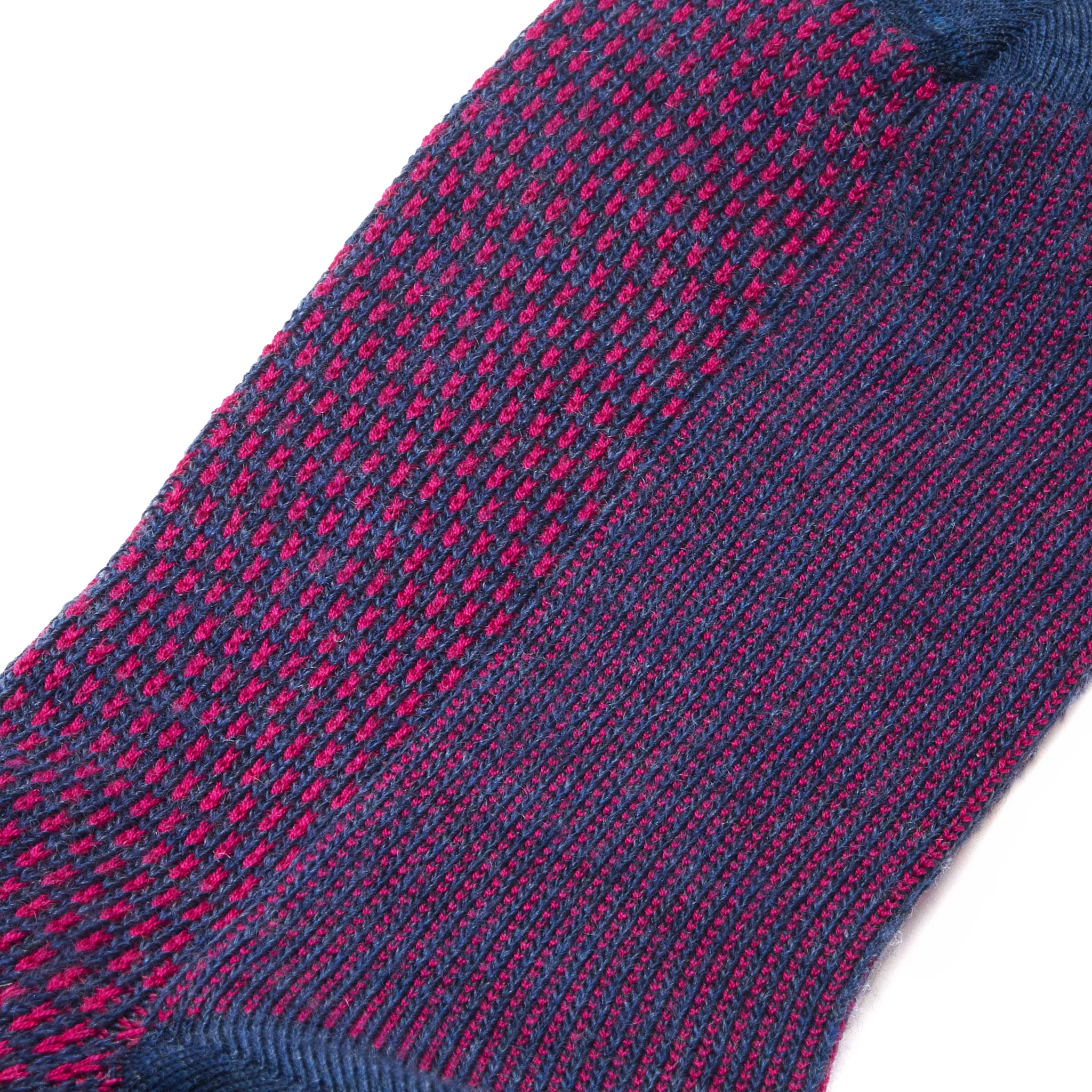 Bleu & Fuchsia - Caviar - Super-solide Laine & Coton – Image 6