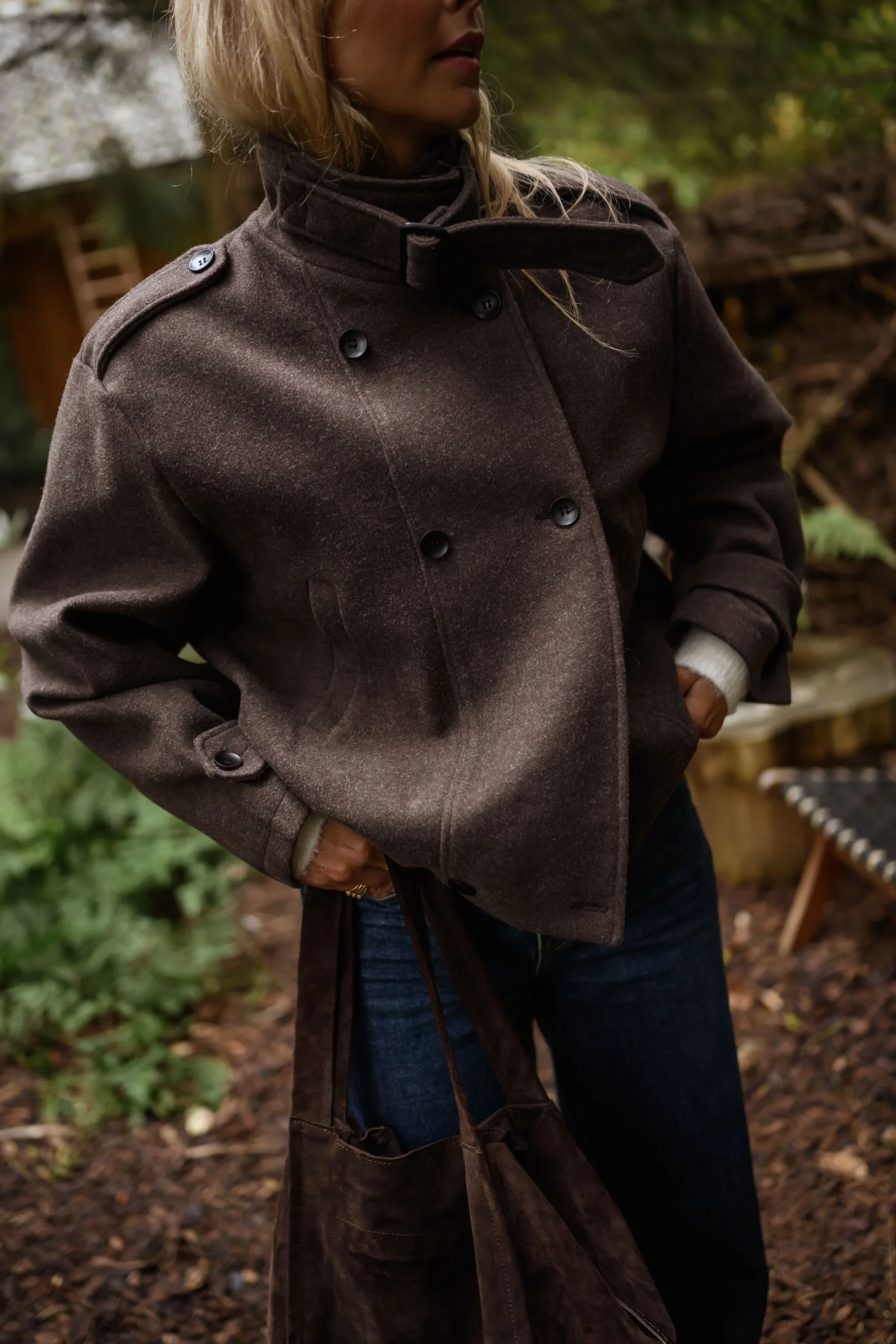 Manteau Orna - brun – Image 6