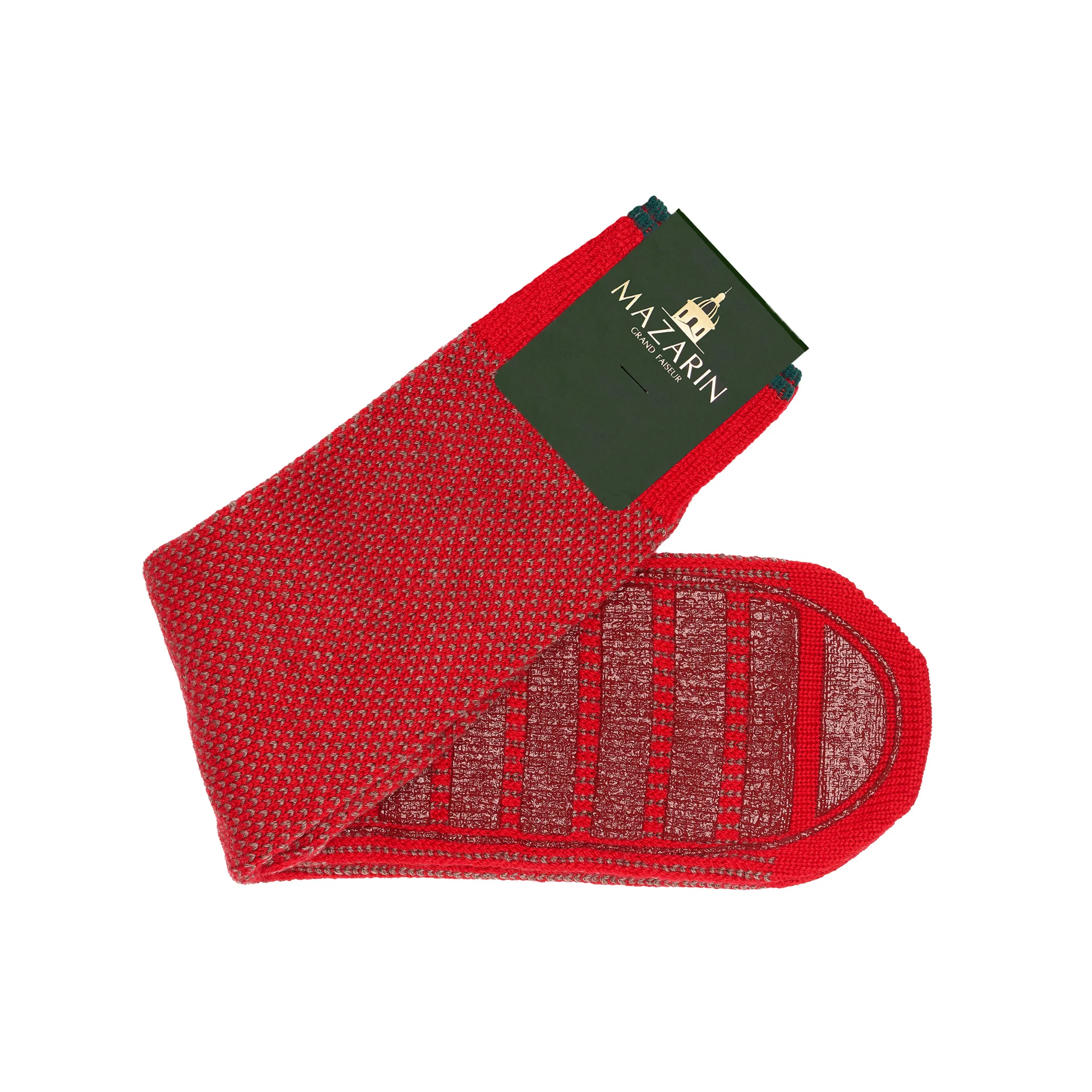 Chaussettes d'intérieur Rouge - Laine – Image 6