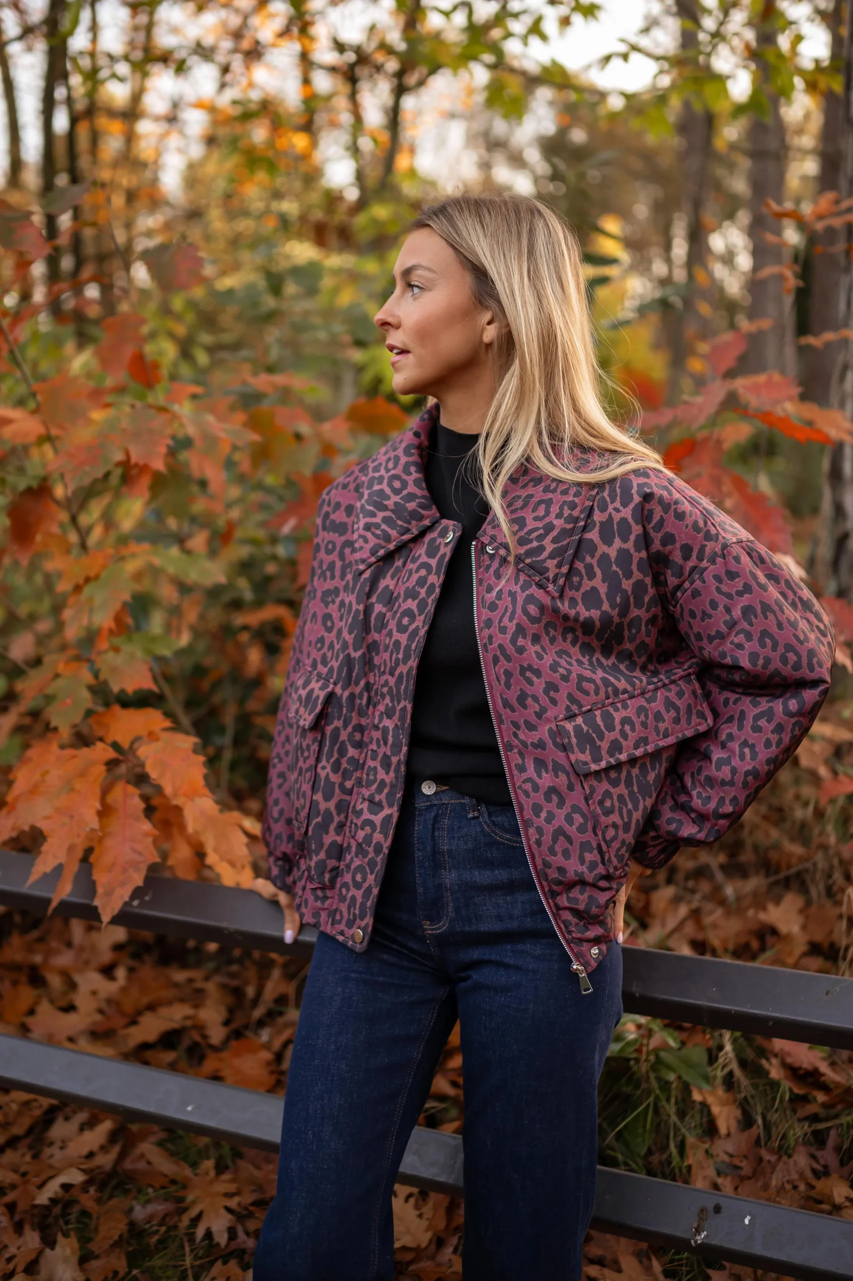 Veste Thelma - léopard bordeaux – Image 2