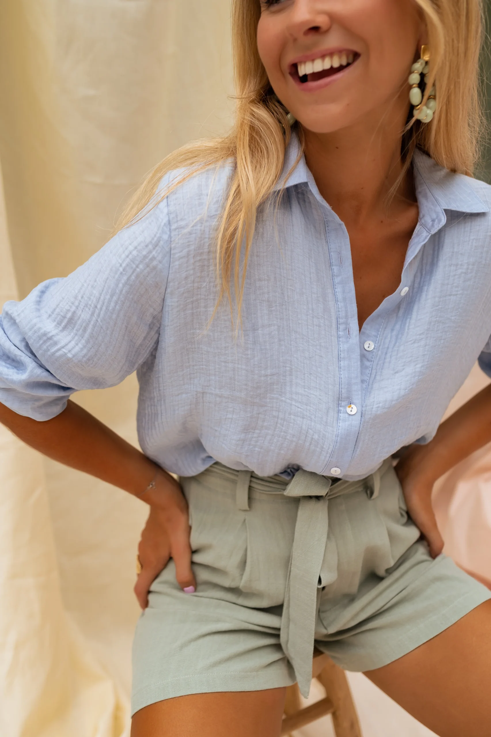 Chemise Dalo - bleue – Image 4